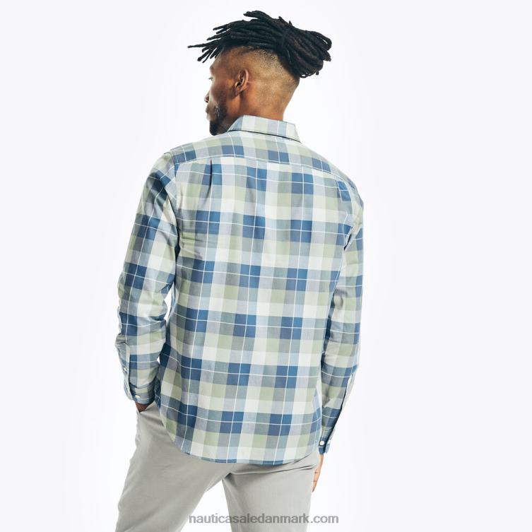 stor og høj plaid poplinskjorte jade skovlyng Nautica PZ4T634 Mænd
