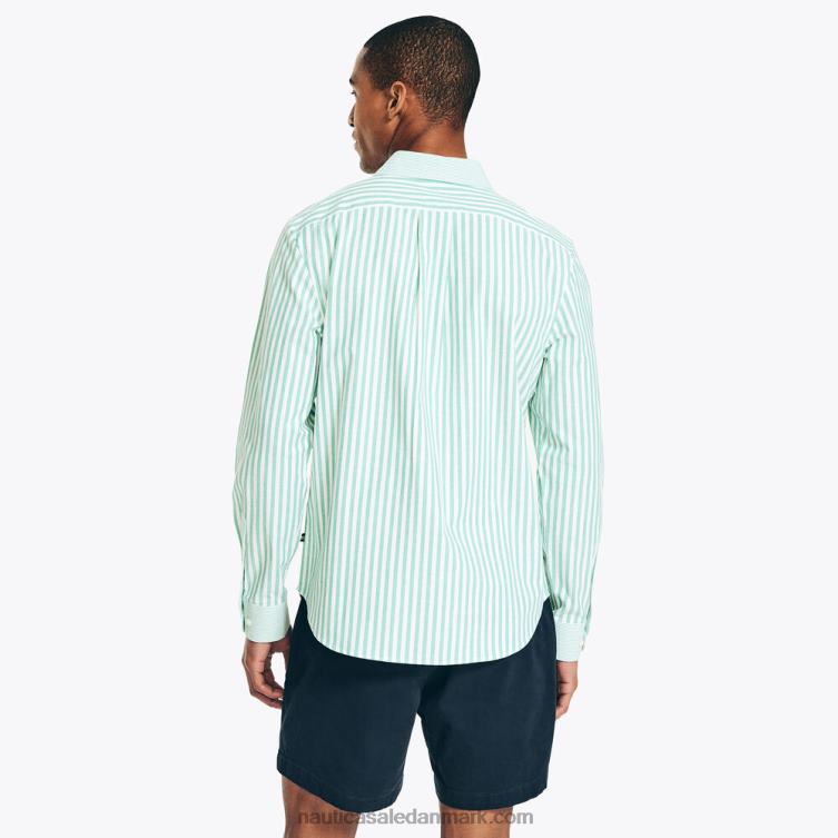 stribet oxford skjorte mørk dild Nautica PZ4T329 Mænd