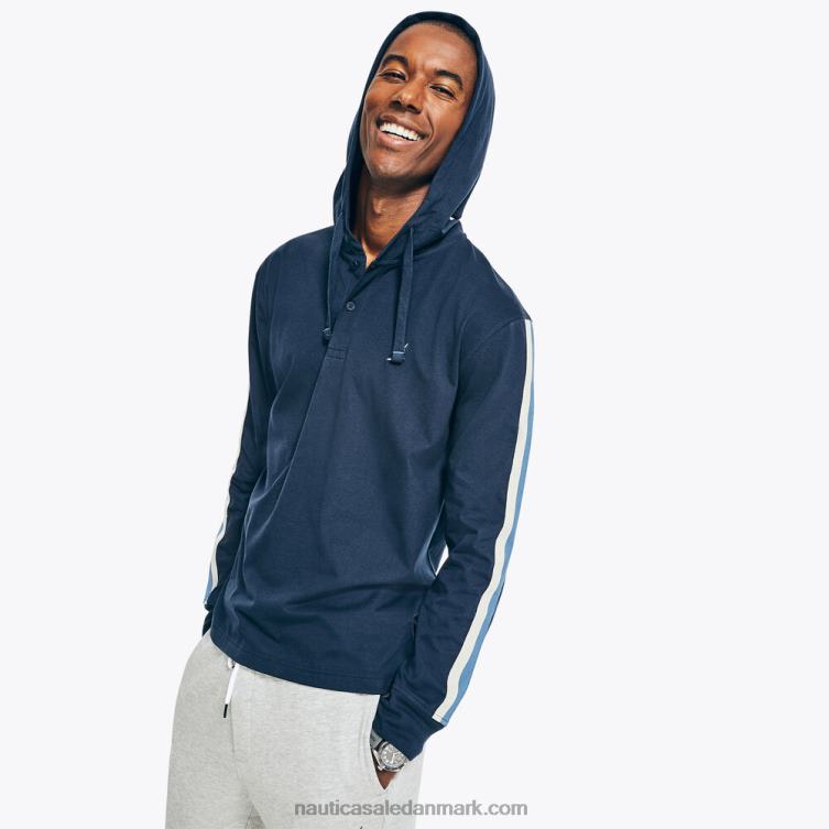 bæredygtigt udformet pullover hættetrøje flåde Nautica PZ4T261 Mænd