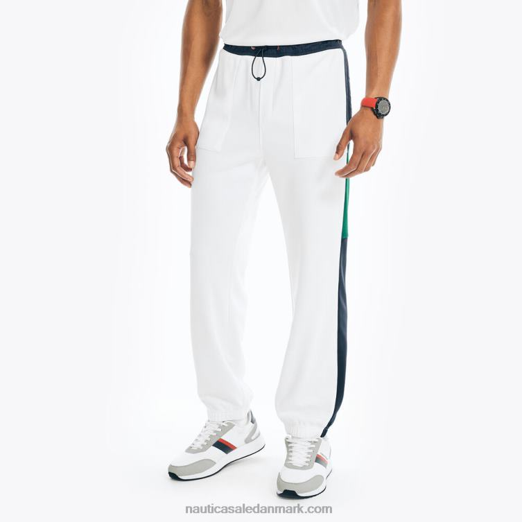 konkurrence bæredygtigt udformet colorblock jogger lyse hvid Nautica PZ4T503 Mænd