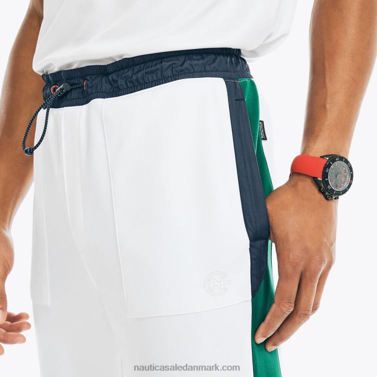 konkurrence bæredygtigt udformet colorblock jogger lyse hvid Nautica PZ4T503 Mænd