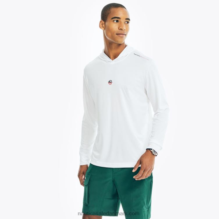 konkurrence bæredygtigt udformet pullover hættetrøje lyse hvid Nautica PZ4T386 Mænd