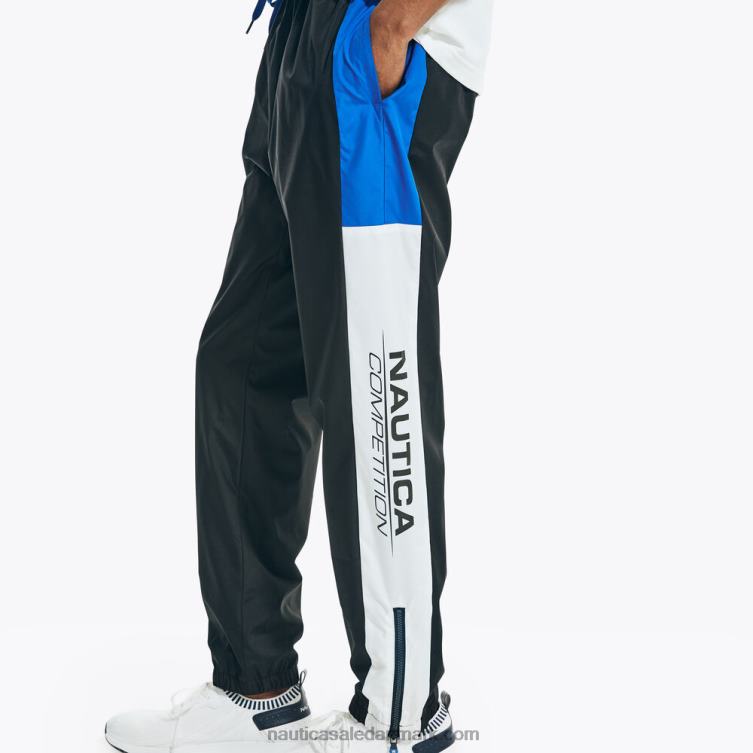 konkurrence colorblock pull-on bukser ægte sort Nautica PZ4T207 Mænd