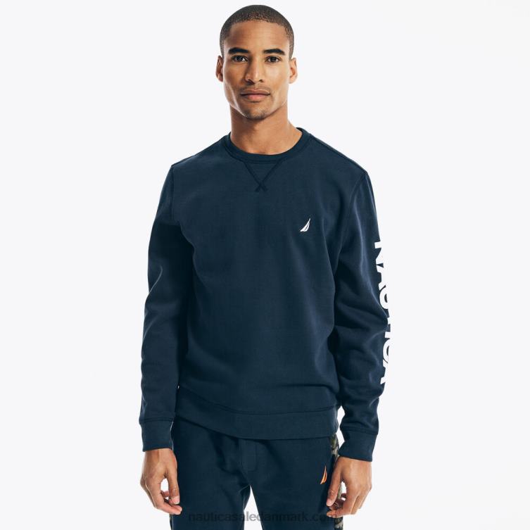 logo sweatshirt med rund hals flåde Nautica PZ4T140 Mænd