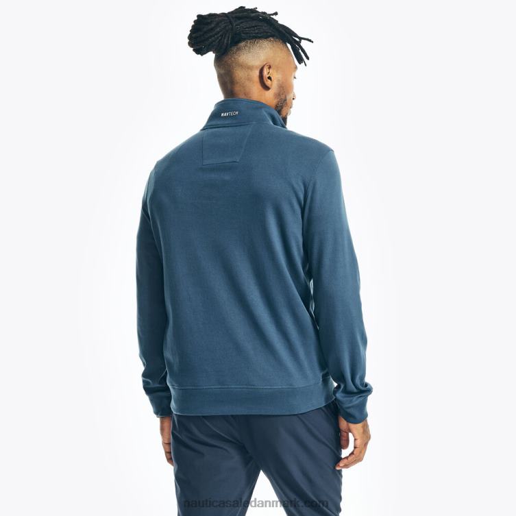 navtech sweatshirt med halv lynlås lapis blå Nautica PZ4T81 Mænd