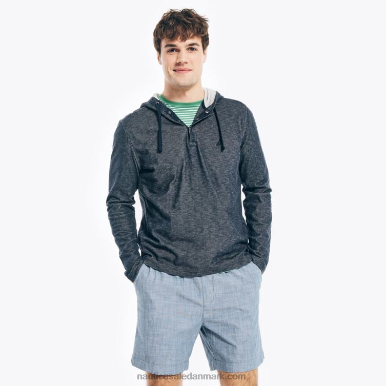 pullover hættetrøje med snøre flåde Nautica PZ4T678 Mænd