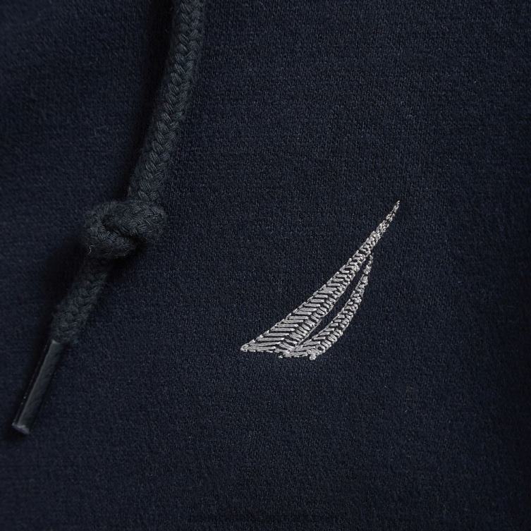 stor og høj hættetrøje med fuld lynlås flåde Nautica PZ4T647 Mænd