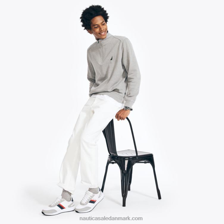 sweatshirt med kvart lynlås stengrå lyng Nautica PZ4T99 Mænd