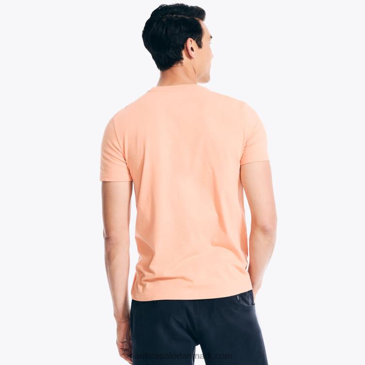 bæredygtigt udformet explore discover grafisk t-shirt orange 2 Nautica PZ4T87 Mænd
