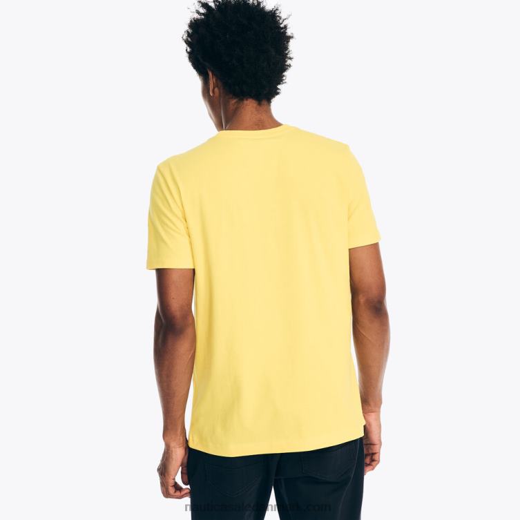 bæredygtigt udformet grafisk t-shirt for sejlerhold morgenfrue Nautica PZ4T360 Mænd