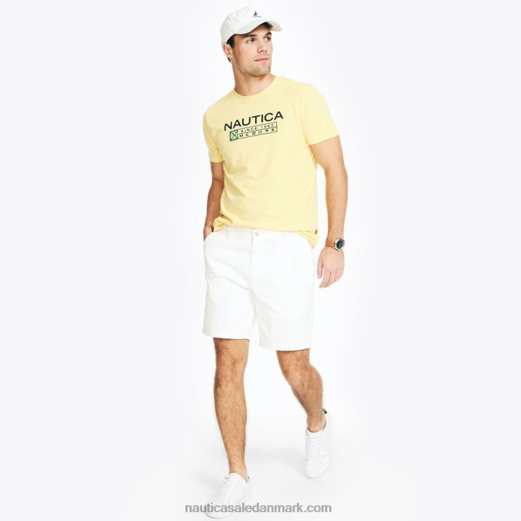 bæredygtigt udformet logo grafisk t-shirt asp guld Nautica PZ4T523 Mænd