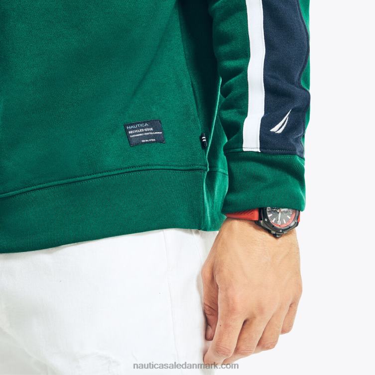 bæredygtigt udformet logo-t-shirt med rund hals kosmisk bregne Nautica PZ4T294 Mænd