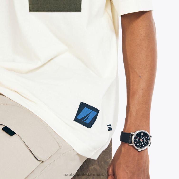 bæredygtigt udformet lomme t-shirt sejlcreme Nautica PZ4T383 Mænd
