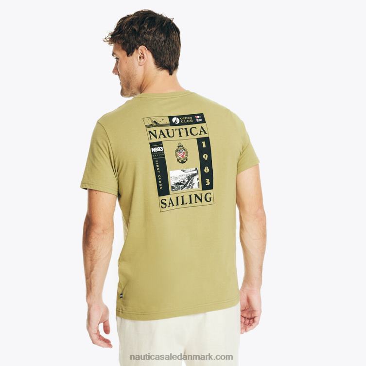bæredygtigt udformet sejlende grafisk t-shirt oxid Nautica PZ4T202 Mænd