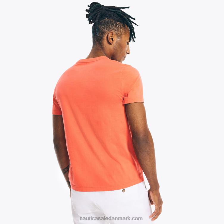 bæredygtigt udformet sejlklub grafisk t-shirt herlighed rød Nautica PZ4T478 Mænd