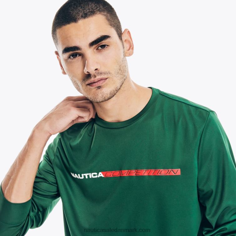 konkurrence bæredygtigt udformet langærmet t-shirt kosmisk bregne Nautica PZ4T151 Mænd