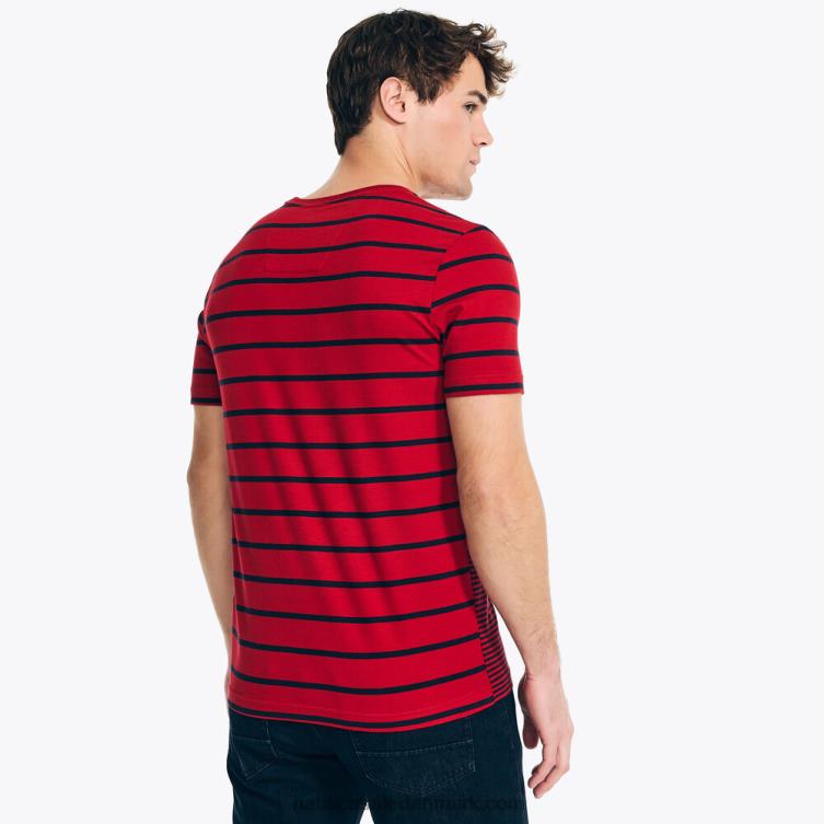 navtech stribet t-shirt nautica rød Nautica PZ4T21 Mænd