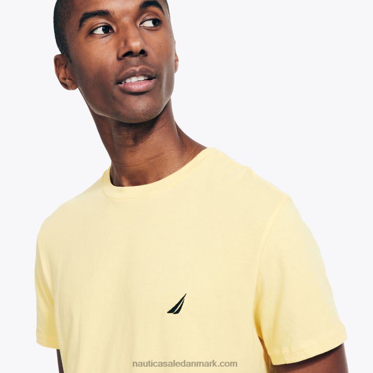solid t-shirt med rund hals asp guld Nautica PZ4T1 Mænd
