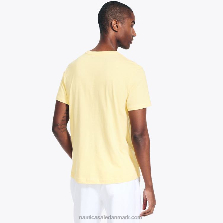 solid t-shirt med rund hals asp guld Nautica PZ4T1 Mænd