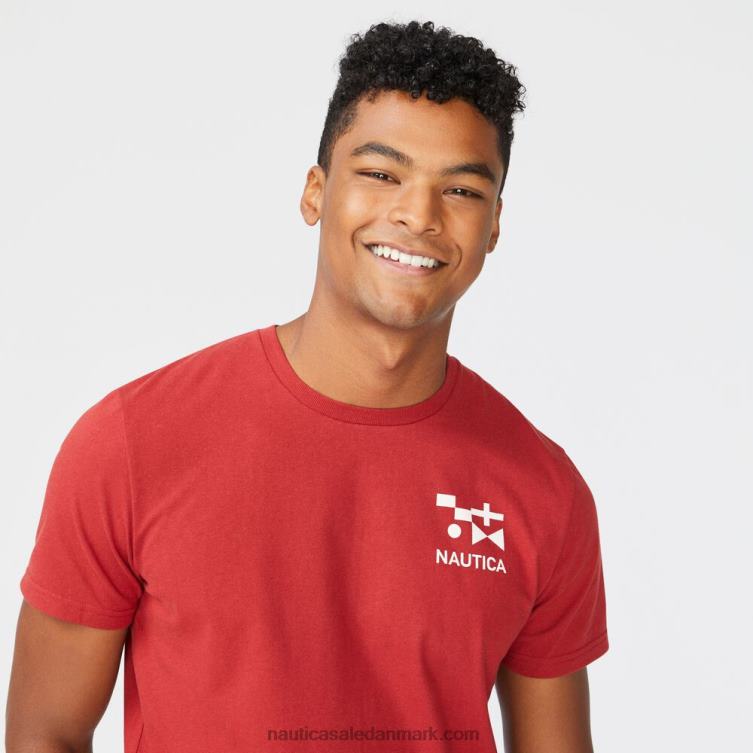 stor og høj bæredygtigt udformet grafisk t-shirt lotus Nautica PZ4T719 Mænd