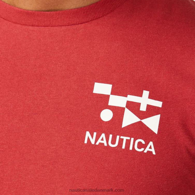 stor og høj bæredygtigt udformet grafisk t-shirt lotus Nautica PZ4T719 Mænd