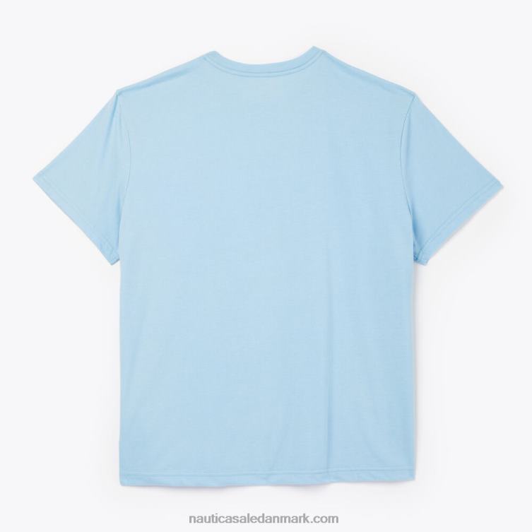 stor og høj bæredygtigt udformet havfotografisk t-shirt koboltbølge Nautica PZ4T600 Mænd