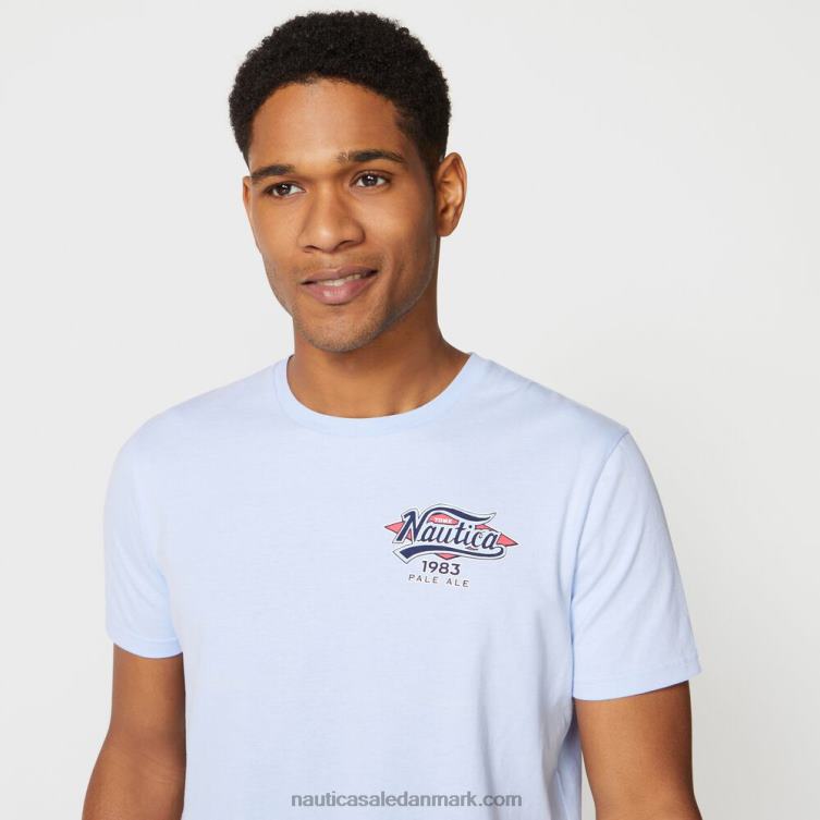 stor og høj havfrue grafisk t-shirt azurblå Nautica PZ4T723 Mænd