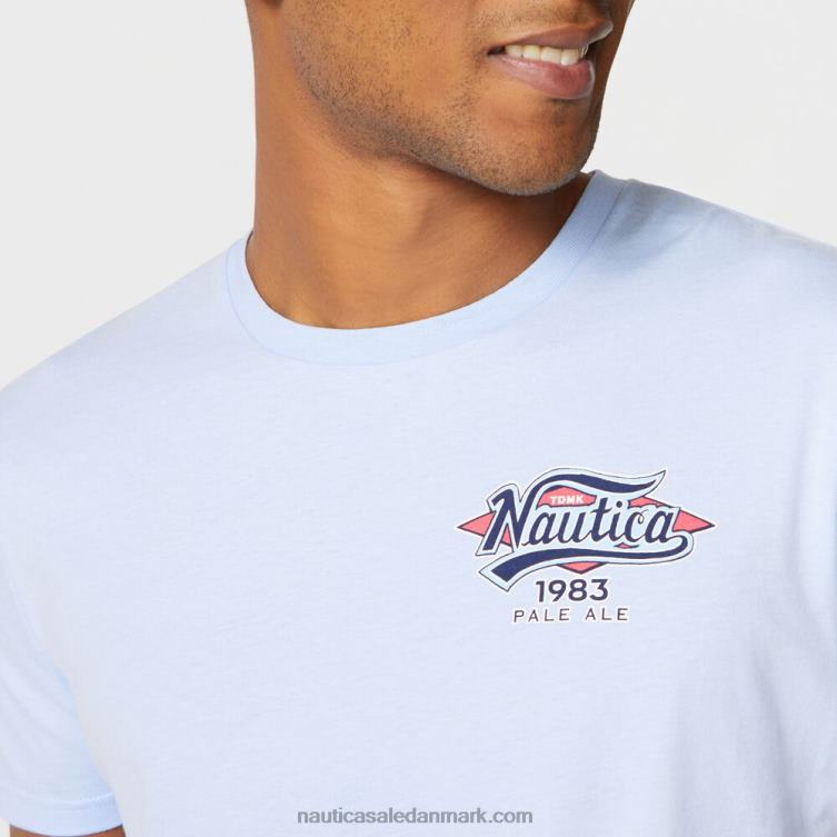 stor og høj havfrue grafisk t-shirt azurblå Nautica PZ4T723 Mænd