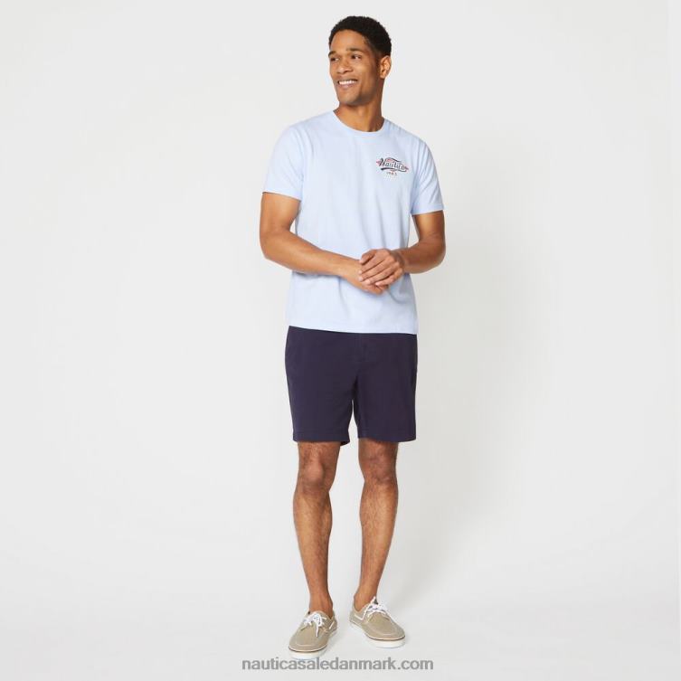 stor og høj havfrue grafisk t-shirt azurblå Nautica PZ4T723 Mænd
