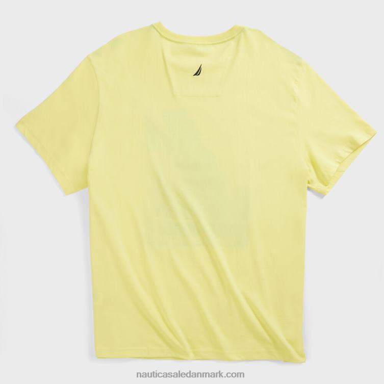 stor og høj sejlbræt grafisk t-shirt støvet honning guld Nautica PZ4T687 Mænd