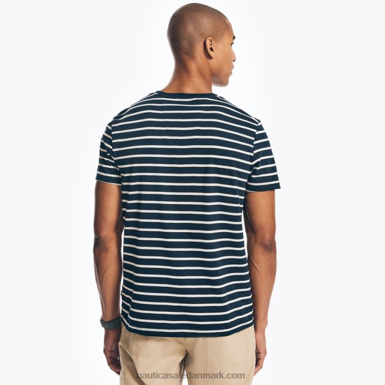 stribet t-shirt med rund hals flåde Nautica PZ4T442 Mænd