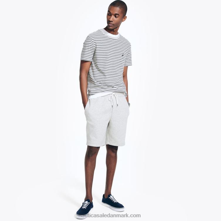 stribet t-shirt med rund hals grå lyng Nautica PZ4T47 Mænd