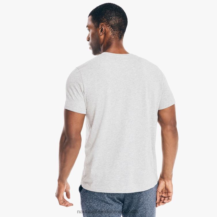 yacht club grafisk t-shirt grå lyng Nautica PZ4T633 Mænd