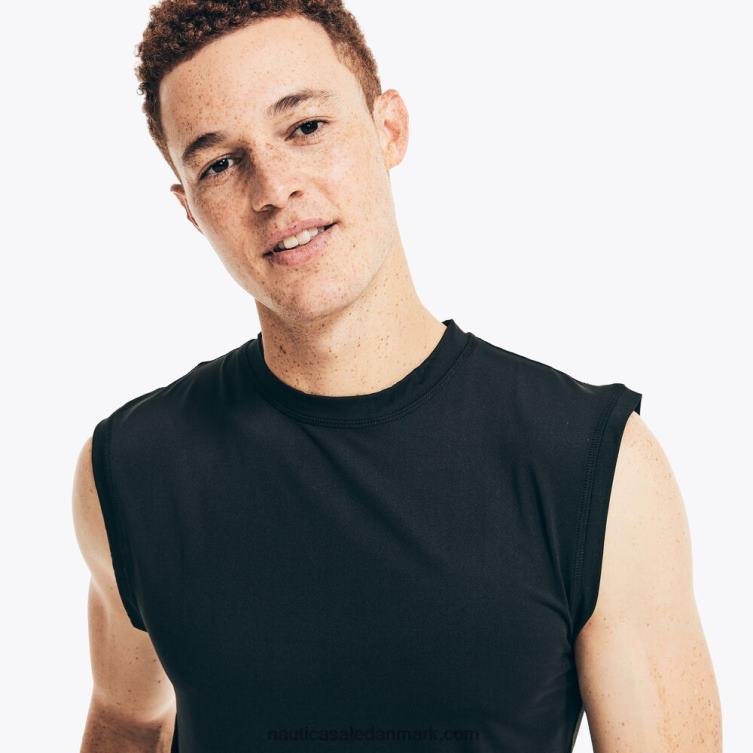 solid muskeltank sort Nautica PZ4T158 Mænd