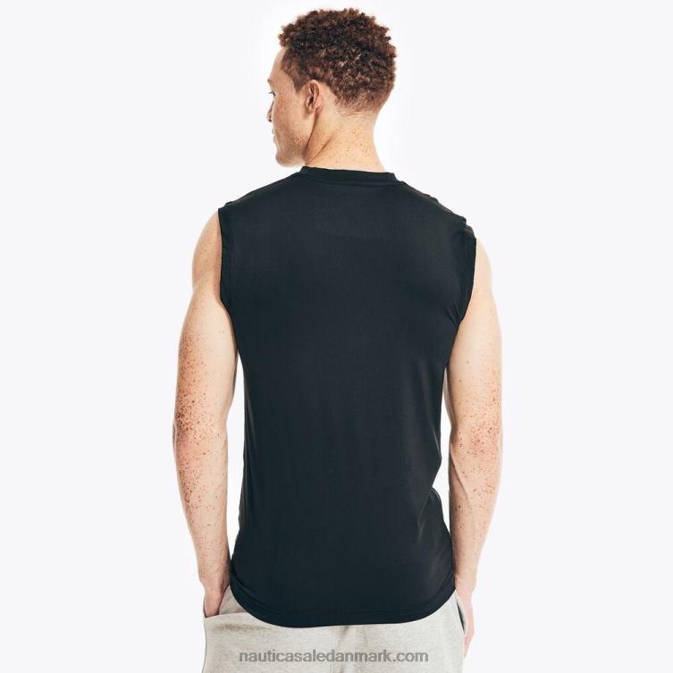 solid muskeltank sort Nautica PZ4T158 Mænd