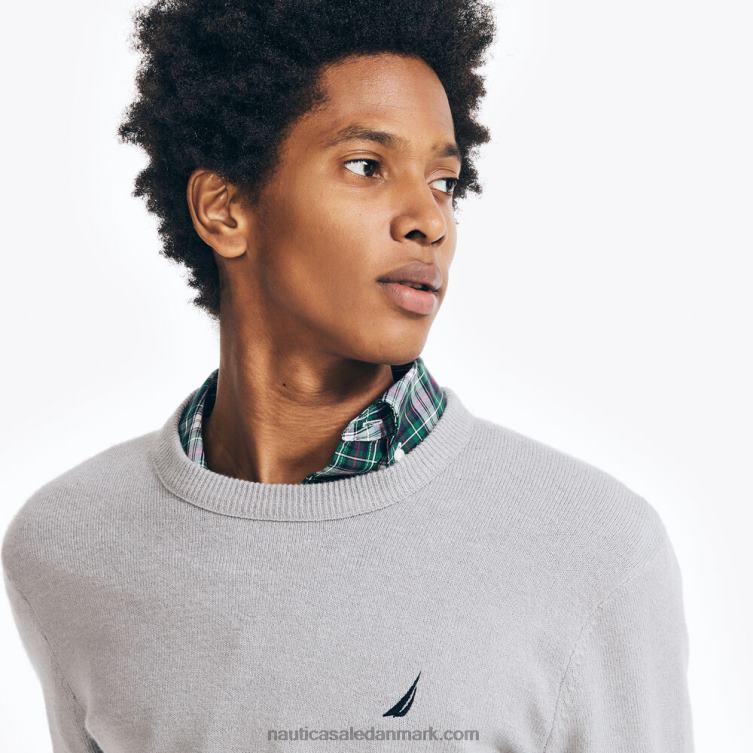 bæredygtigt udformet trøje med rund hals let spartelmasse Nautica PZ4T50 Mænd