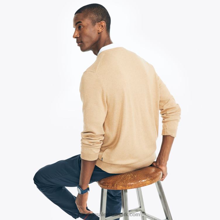 navtech sweater med v-hals kamellyng Nautica PZ4T505 Mænd