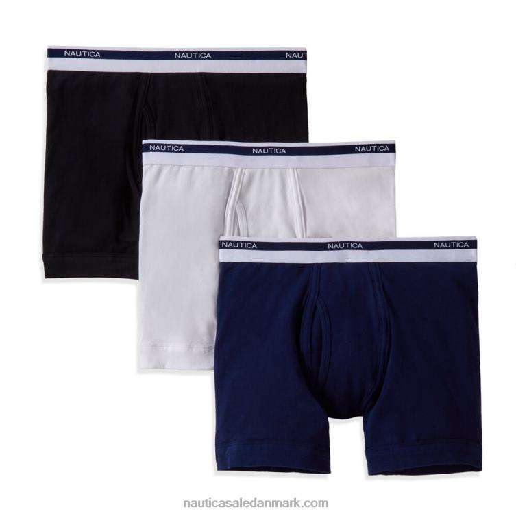 bomulds stretch boxershorts 3-pak trækul t Nautica PZ4T730 Mænd
