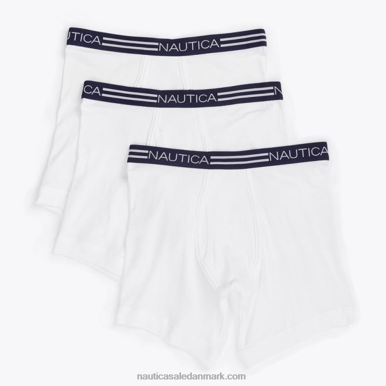 klassiske boxershorts 3-pak lyse hvid Nautica PZ4T458 Mænd