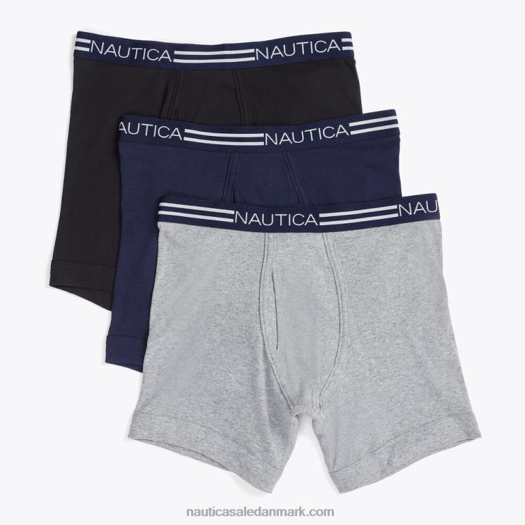 klassiske boxershorts 3-pak oliven grå Nautica PZ4T65 Mænd