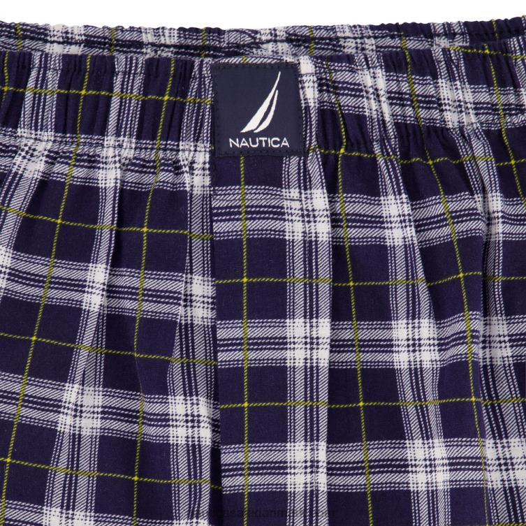 plaidvævet boxer horisont blå Nautica PZ4T221 Mænd