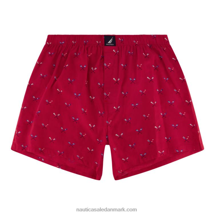 åretryk vævet boxer nautica rød/orange Nautica PZ4T147 Mænd