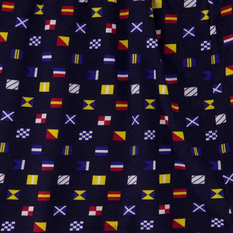 strikket boxer med flagprint delphinium blå Nautica PZ4T463 Mænd