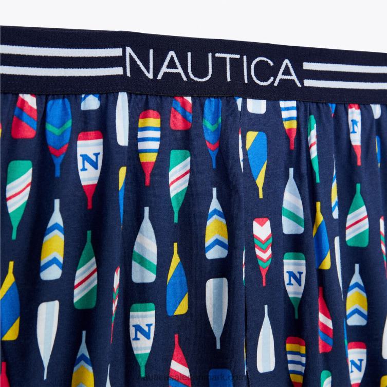 strikket boxer med åretryk atlantic lite Nautica PZ4T61 Mænd