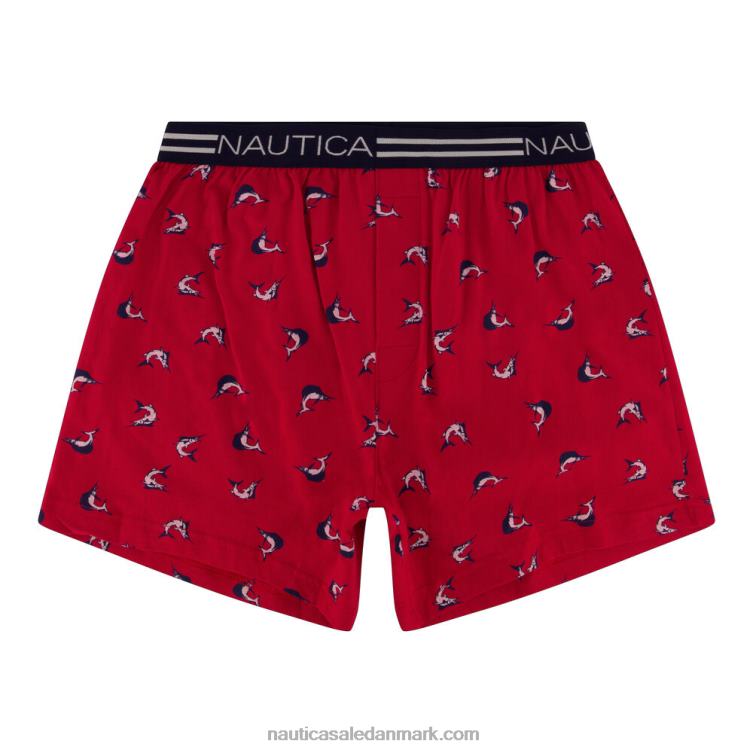 strikket boxer med sværdfisk print tomales rød Nautica PZ4T88 Mænd