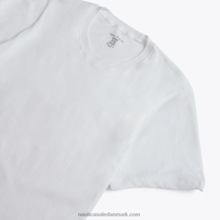 t-shirts med rund hals 5-pak antik hvidvask Nautica PZ4T626 Mænd