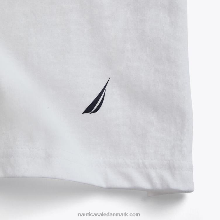 t-shirts med rund hals 5-pak antik hvidvask Nautica PZ4T626 Mænd