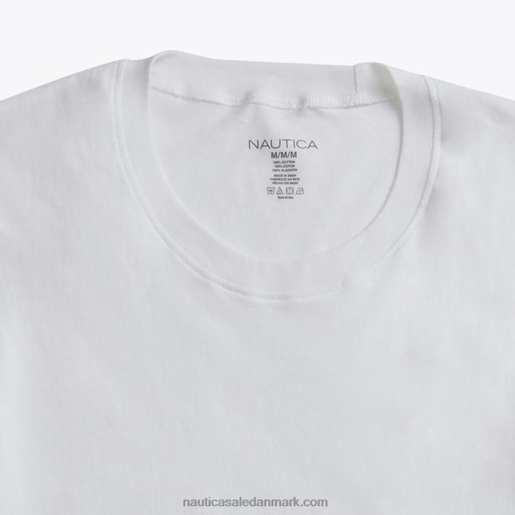 t-shirts med rund hals 5-pak antik hvidvask Nautica PZ4T626 Mænd