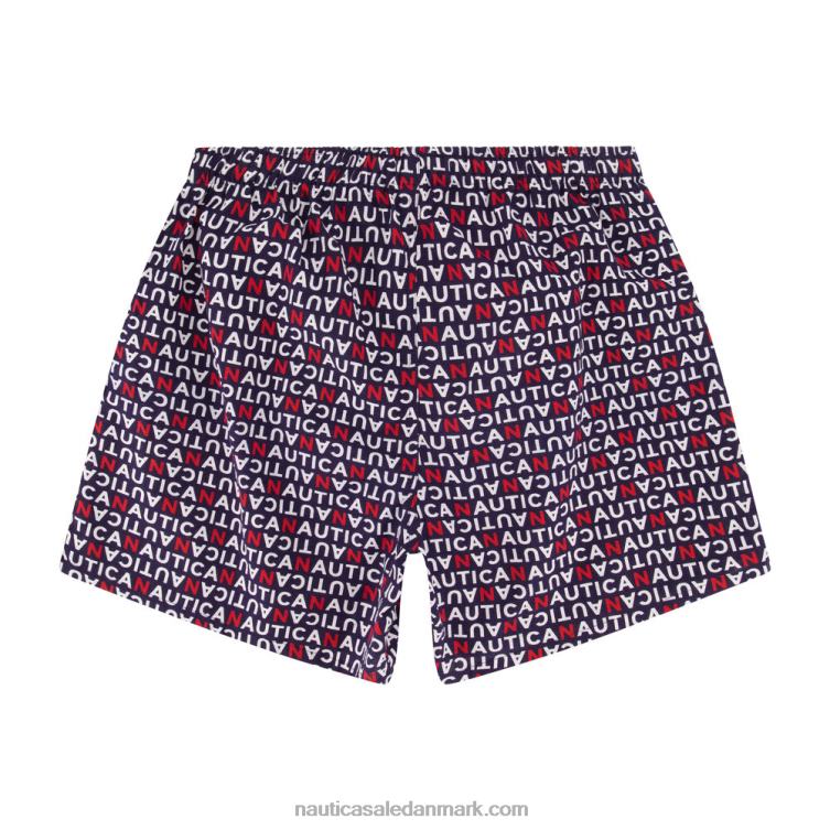 vævet bokser med logotryk delphinium blå Nautica PZ4T80 Mænd