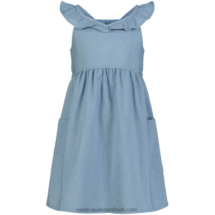 chambray kjole til piger (7-16) ejendom blå Nautica PZ4T1503